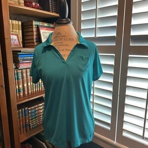 Reel Legends Turquoise Button Down Shirt